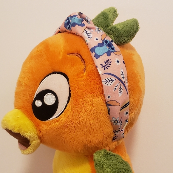 Hand Crafted Accessories - 🆕️💙 Stitch Floral Headband💙Top Knot No Fill